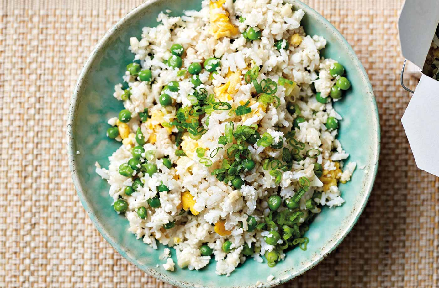 Egg-fried cauliflower rice recipe