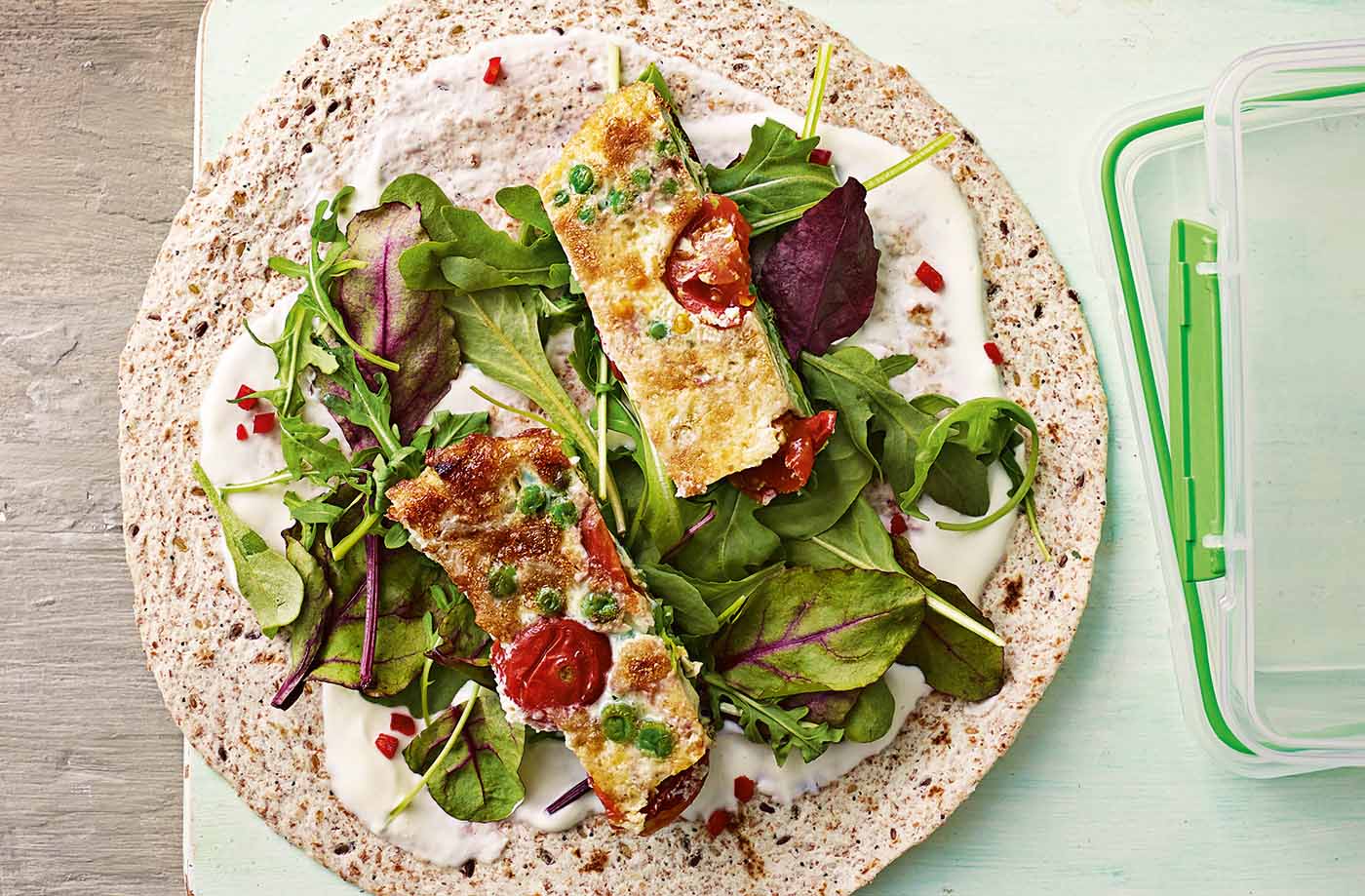 Frittata wraps recipe