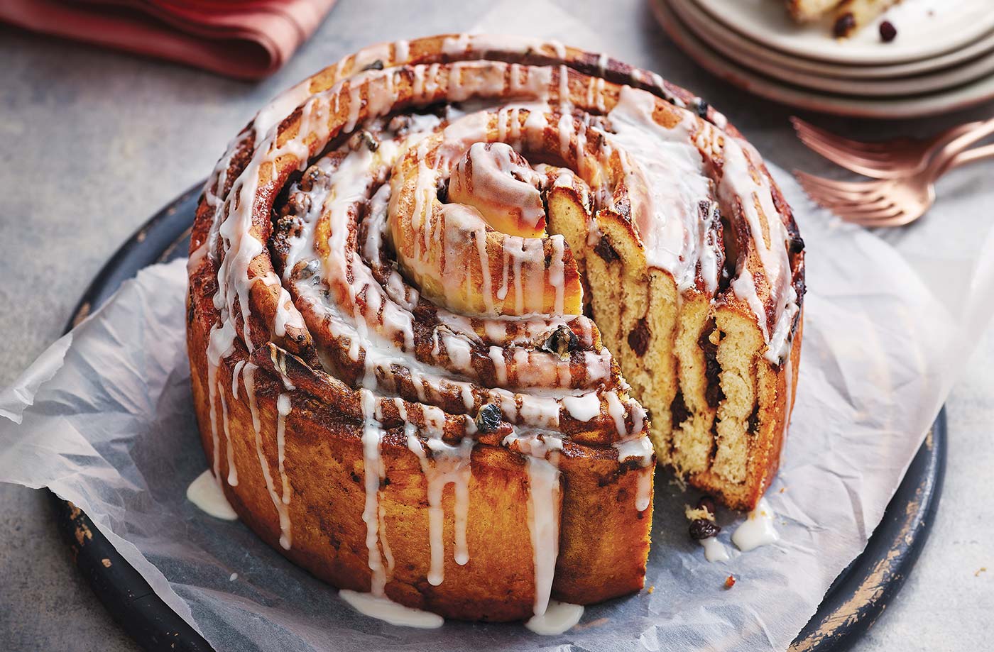 Giant cinnamon bun recipe
