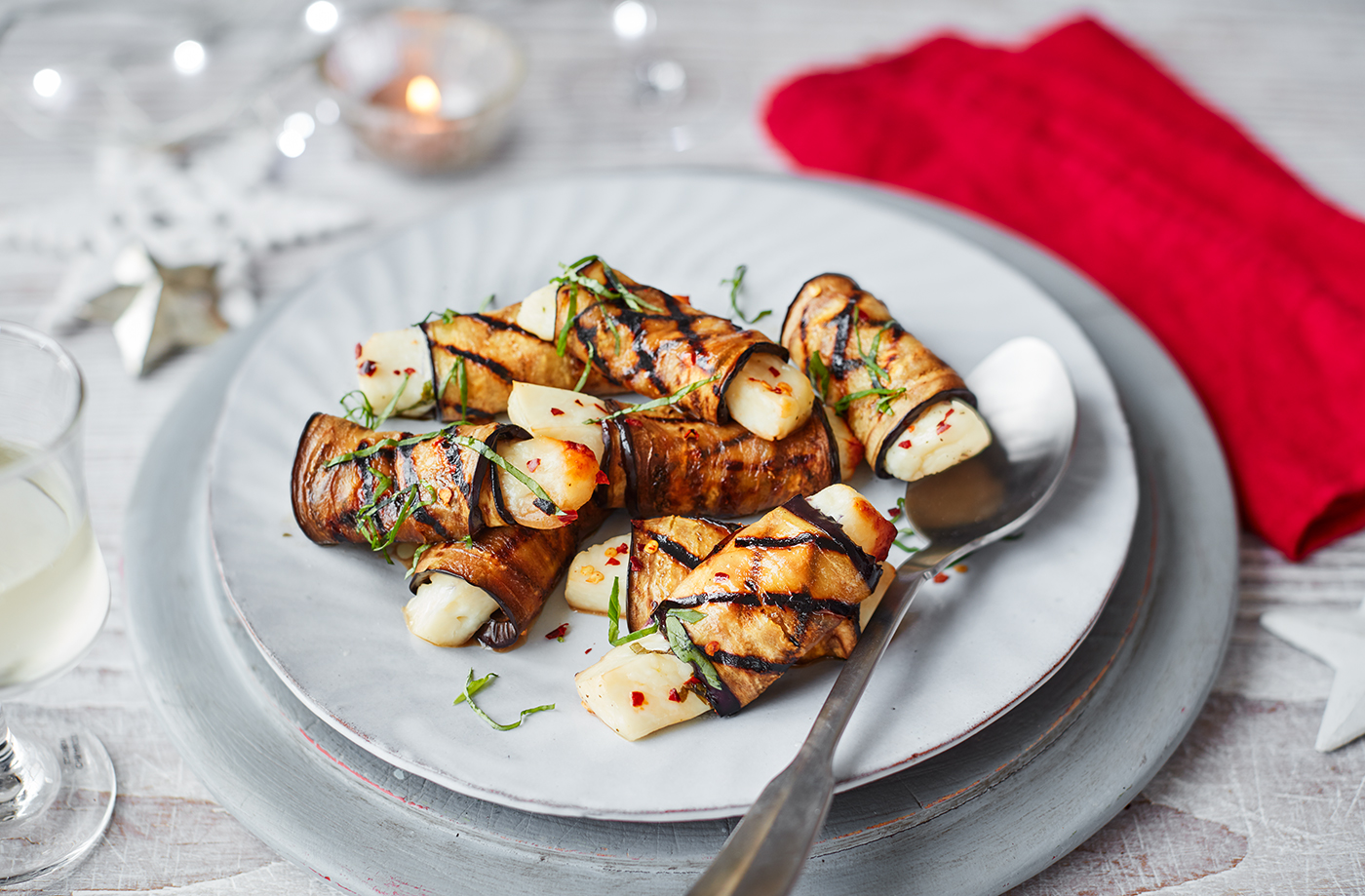 Halloumi pigs in blankets recipe