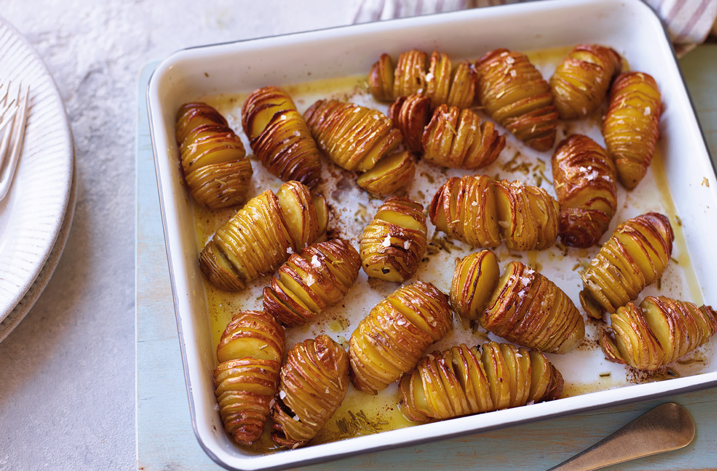 Hasselback potatoes recipe