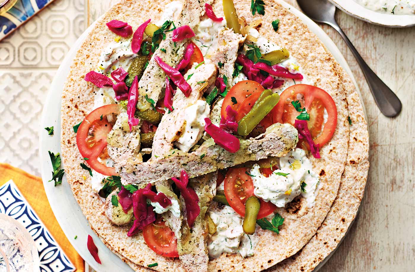 Homemade healthy wraps recipe