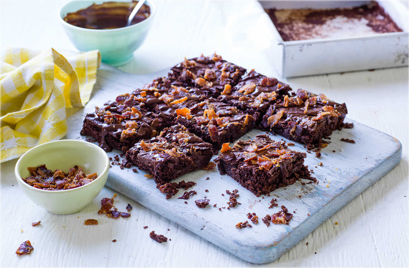 Bacon and whiskey brownies recipe