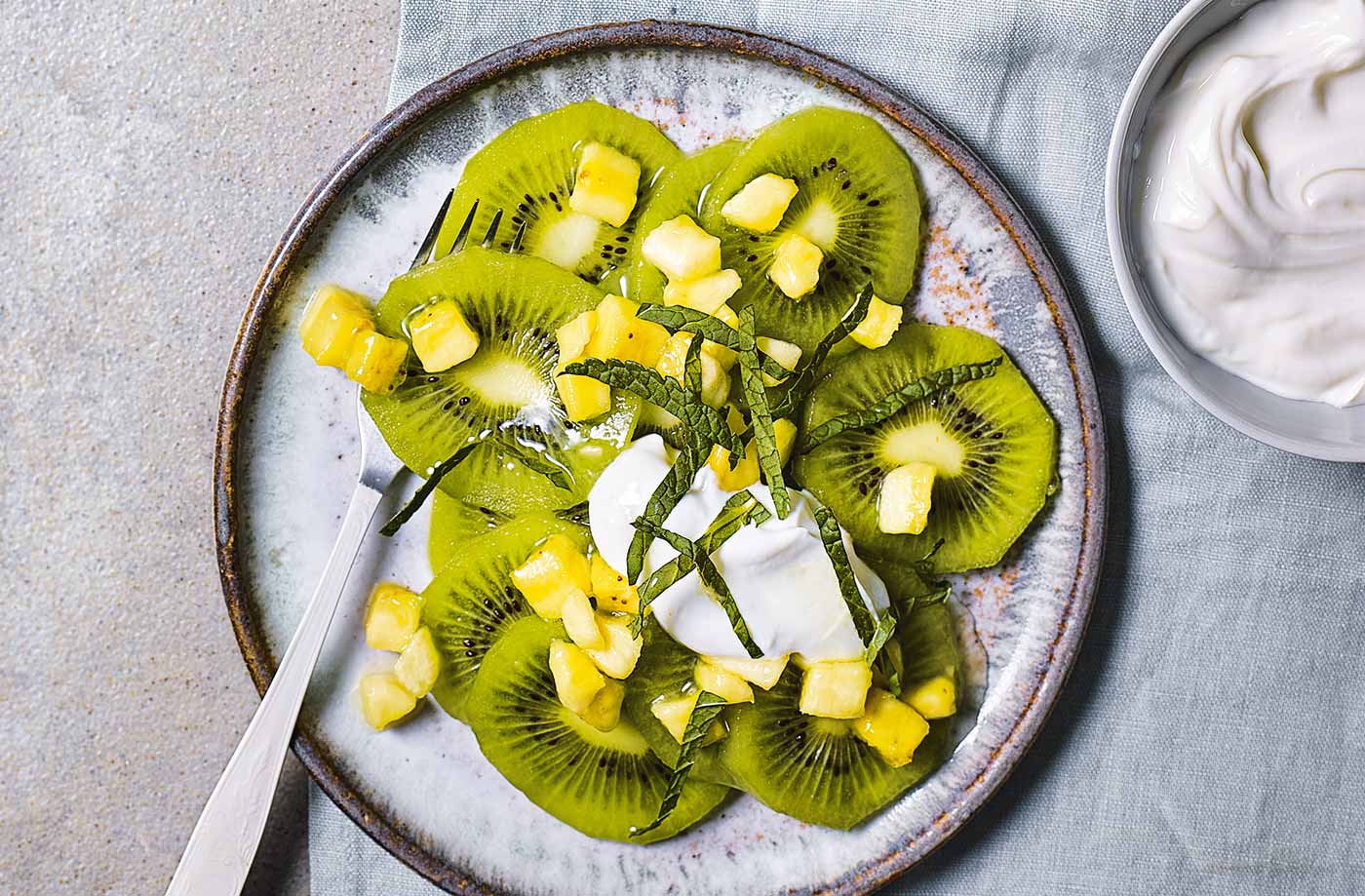 Kiwi, banana and lime fruit salad recipe