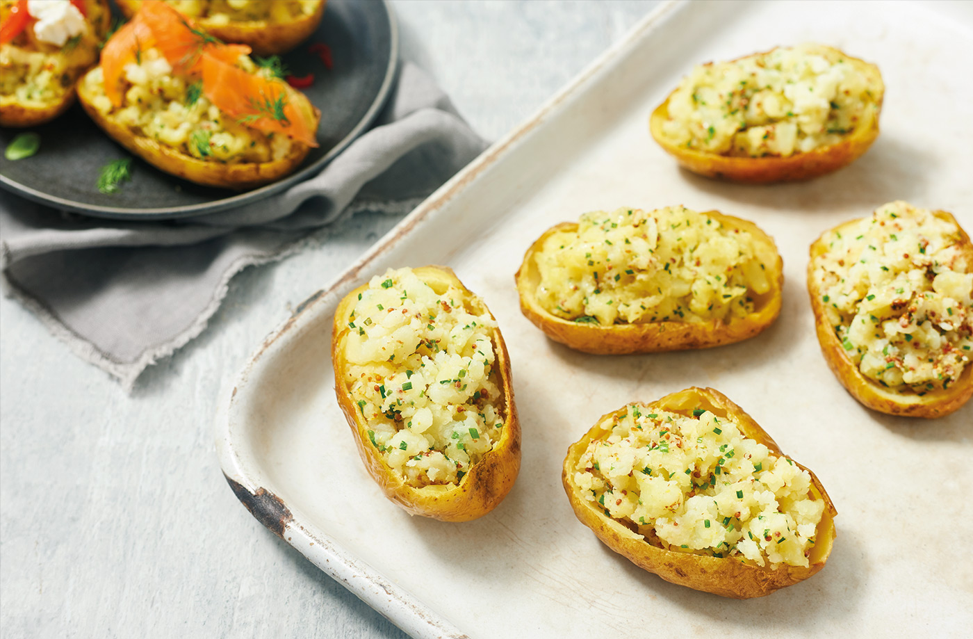 Loaded potato skins recipe