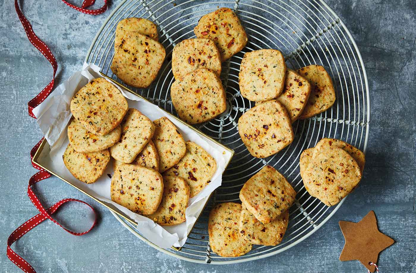 Manchego and chilli shortbreads recipe