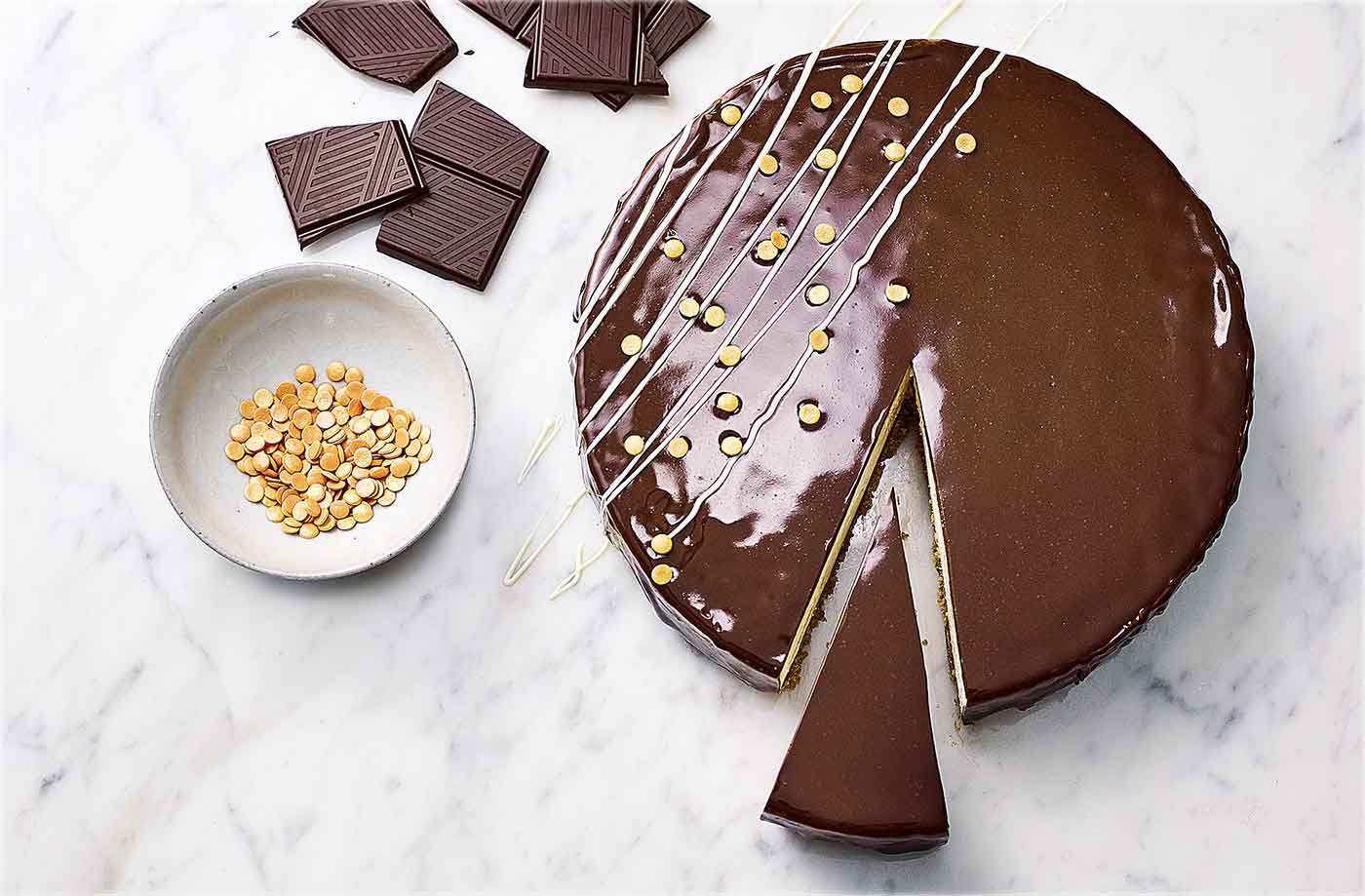 Mirror-glazed cheesecake recipe