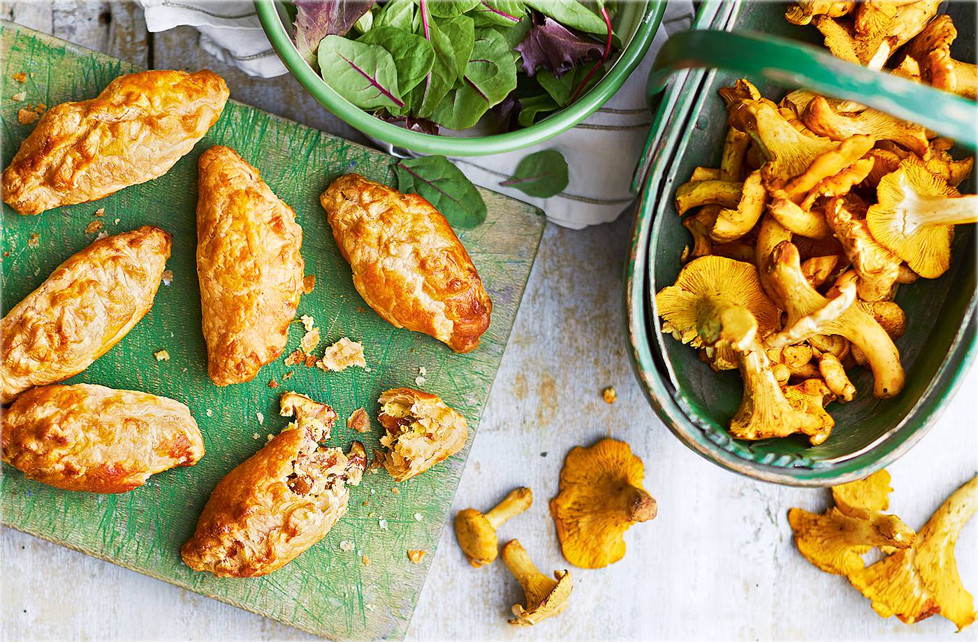 Wild mushroom and ricotta pastizzi recipe