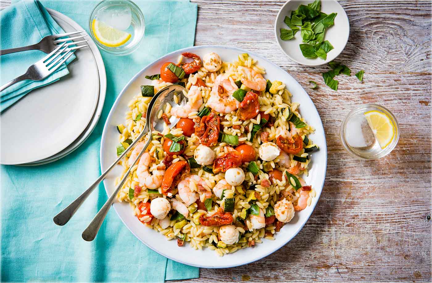 Mediterranean orzo salad recipe