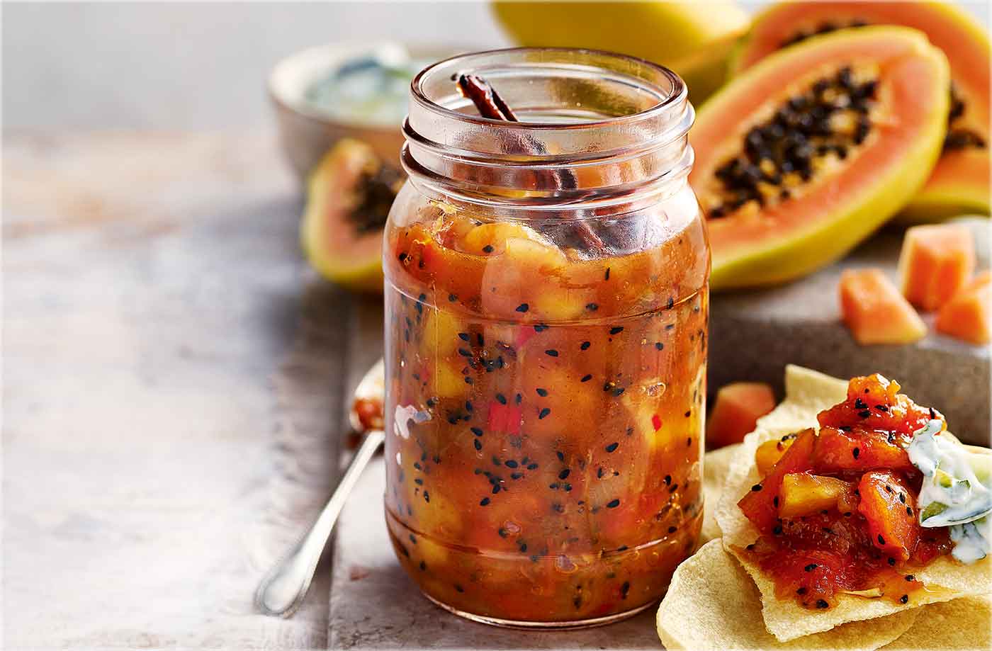 Papaya and mango chutney recipe