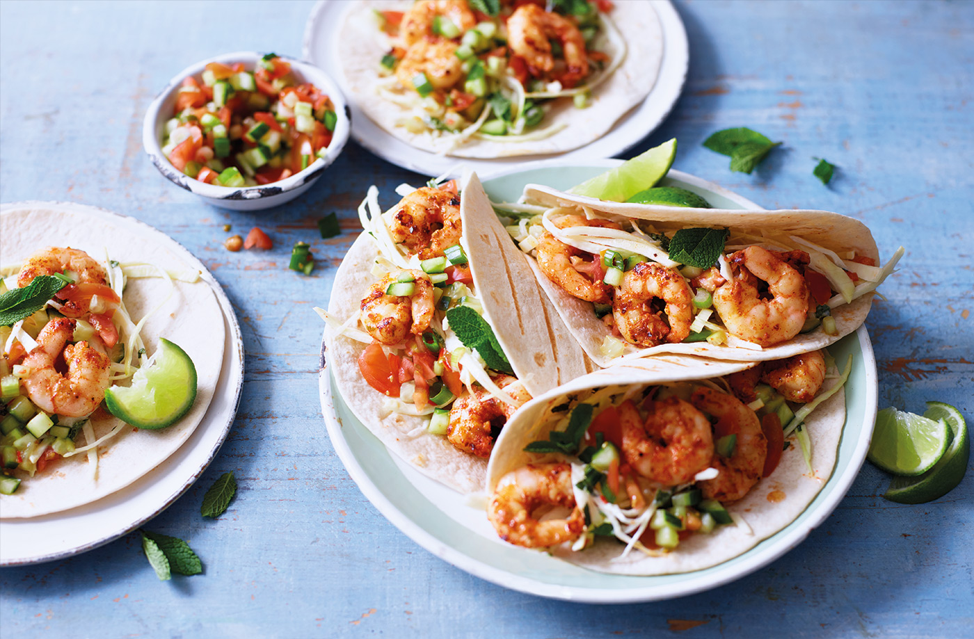 Mojito prawn tacos recipe
