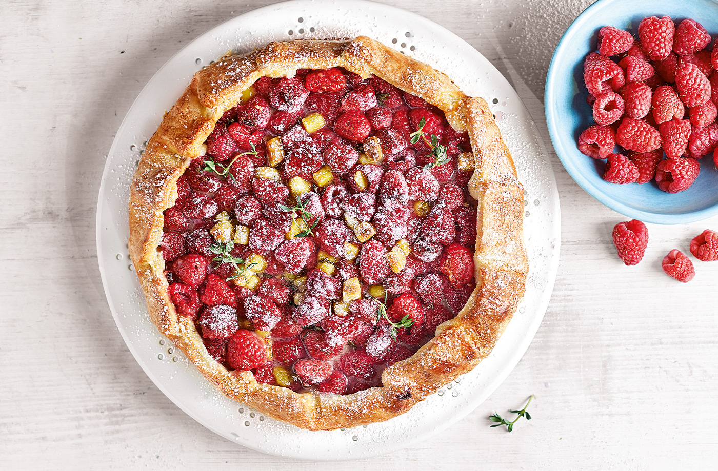 Raspberry and marzipan galette recipe