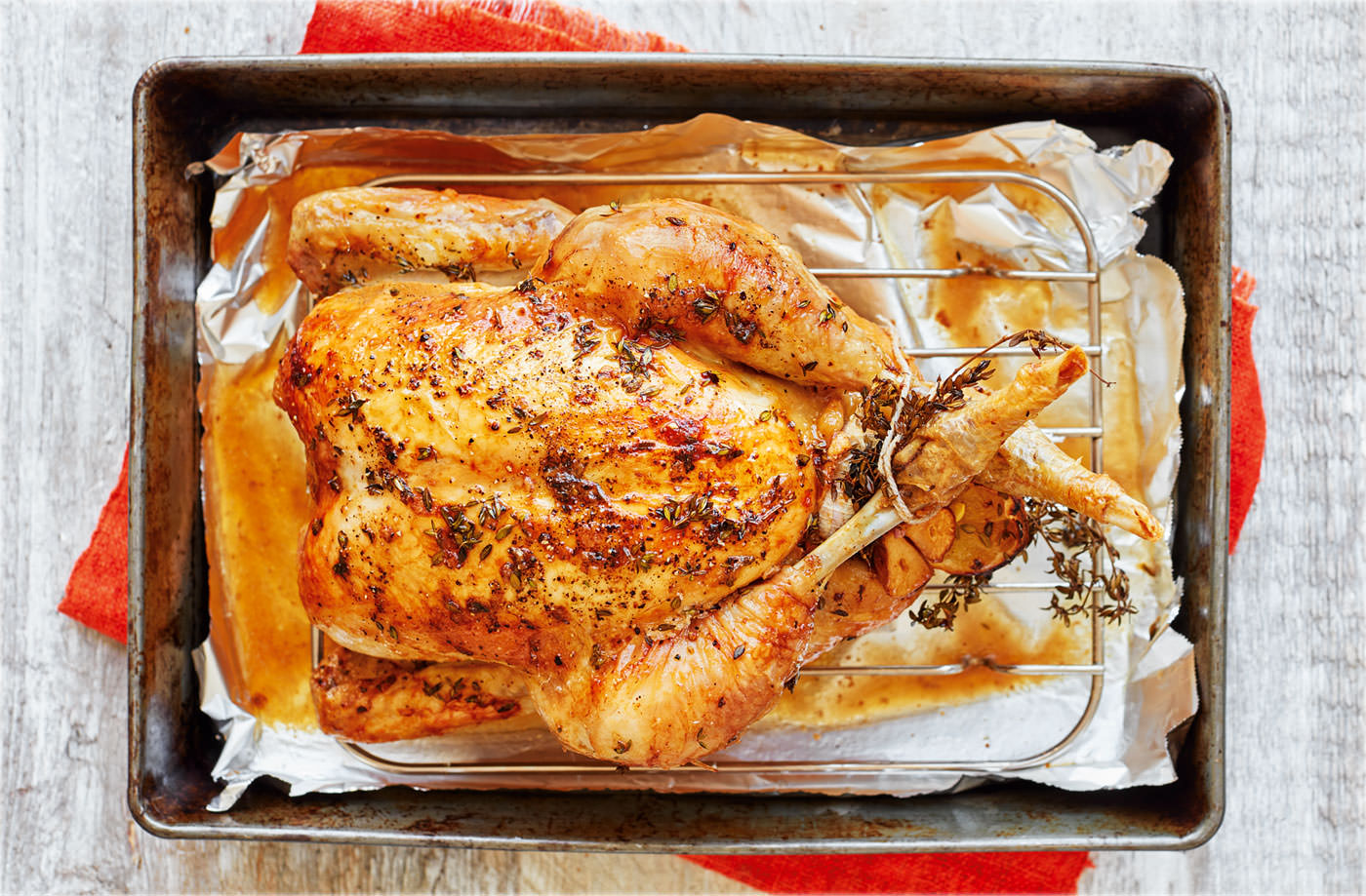 Garlic and thyme roast chicken recipe