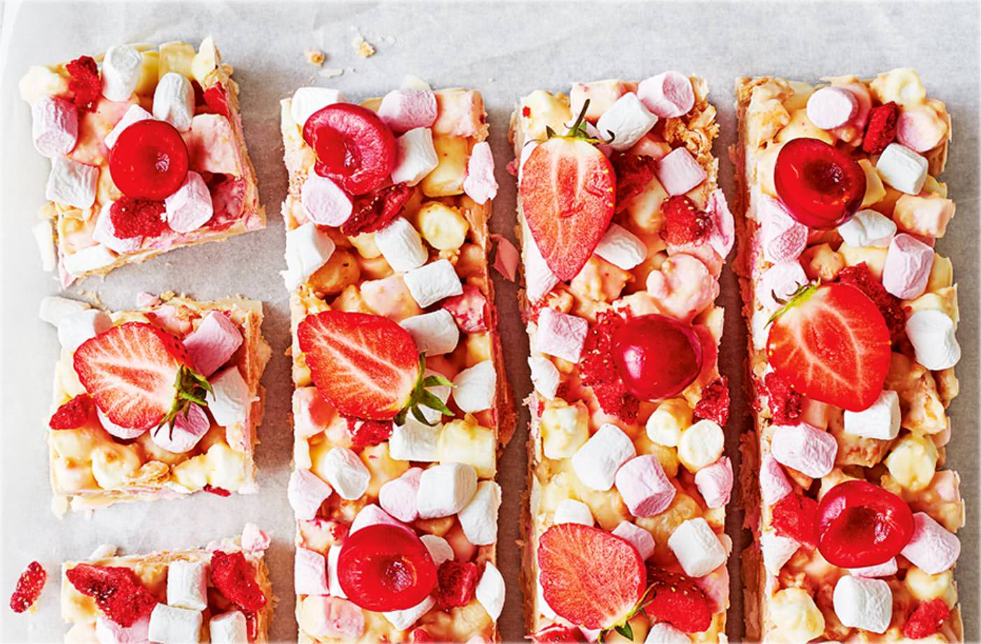 Very berry white chocolate rocky road recipe