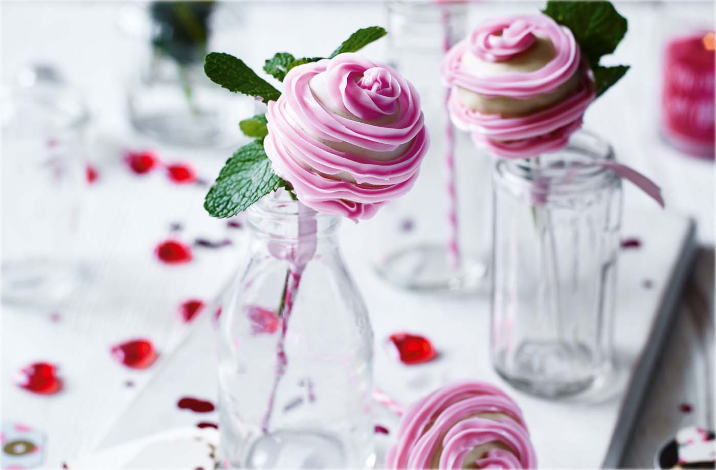 Cake pop roses recipe