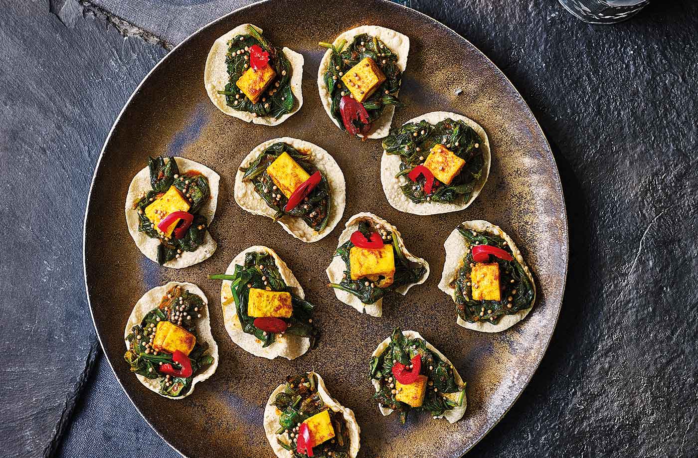 Saag paneer poppadoms recipe