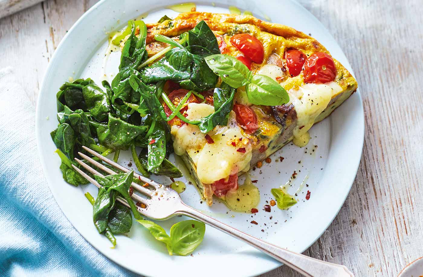 Sausage and tomato frittata recipe