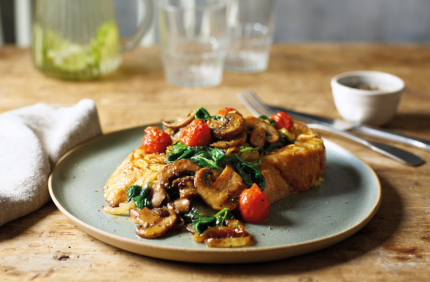 Mushroom eggy bread recipe