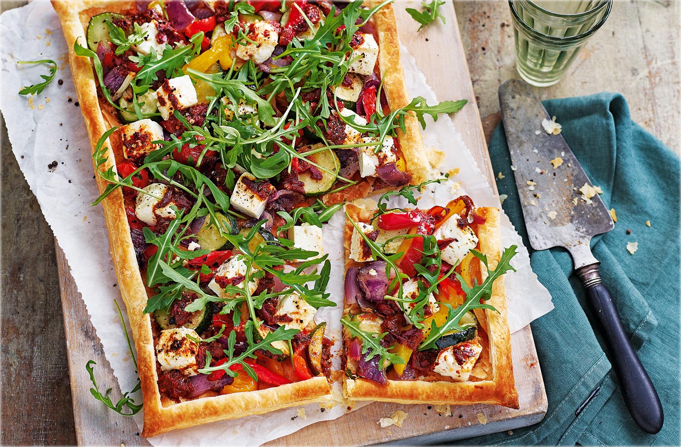 Harissa vegetable tart recipe