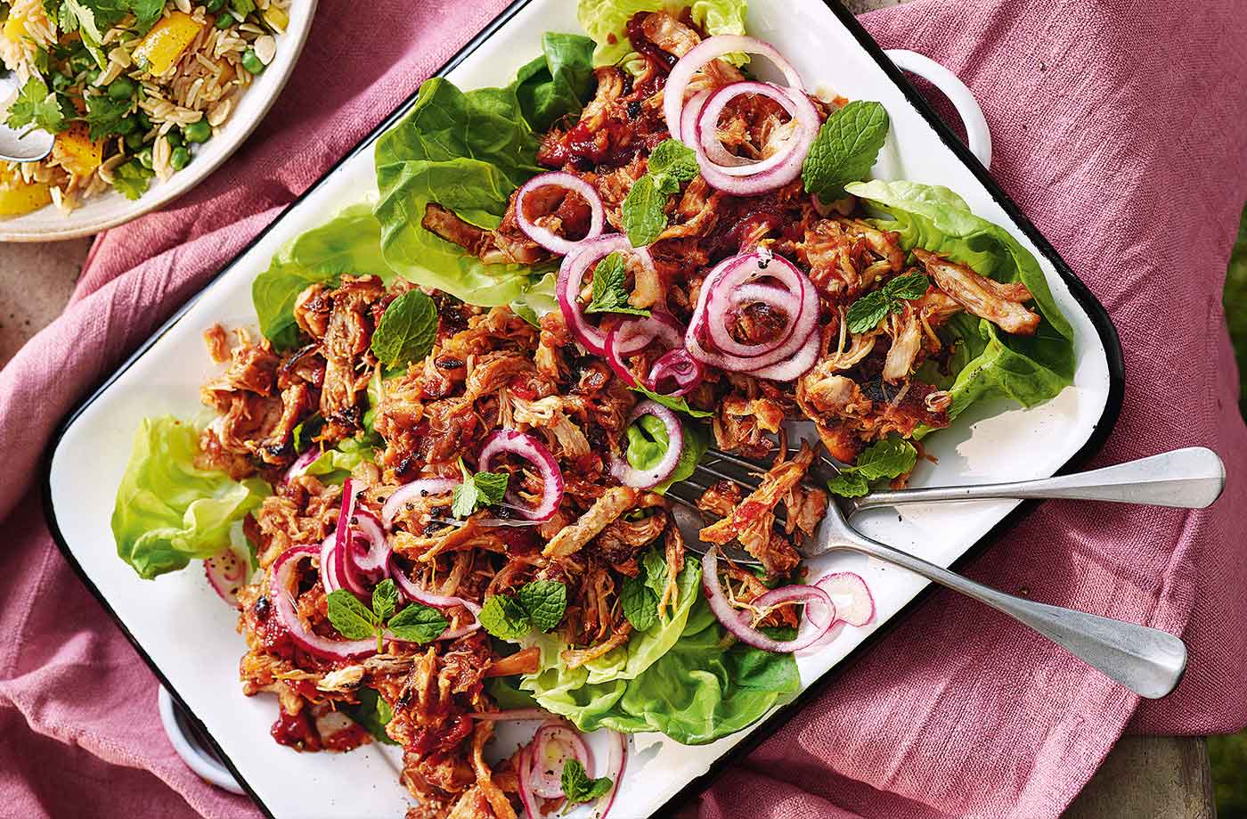 Sticky Pimm’s-glazed pulled chicken recipe