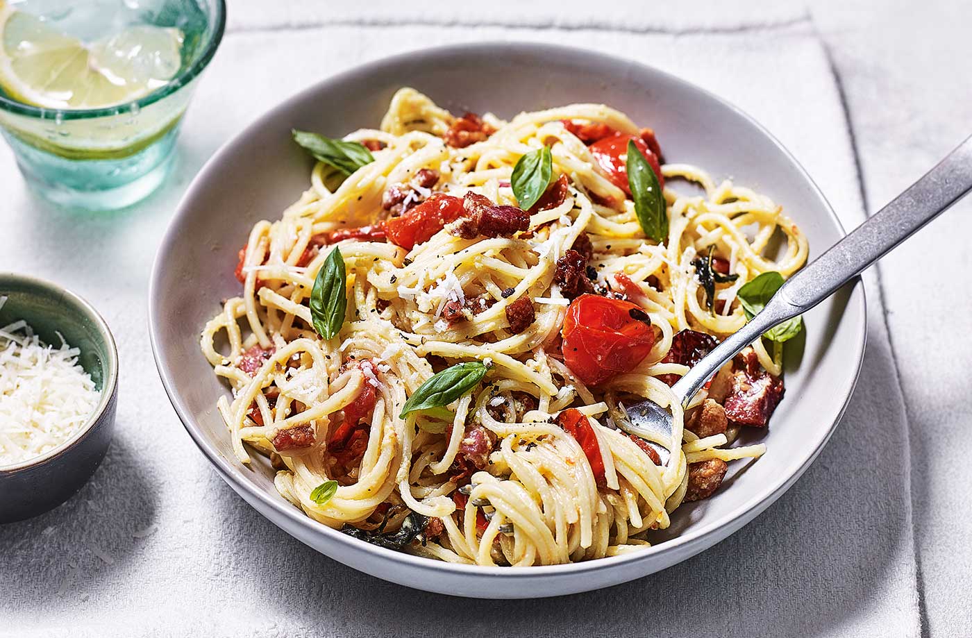 Tomato carbonara recipe