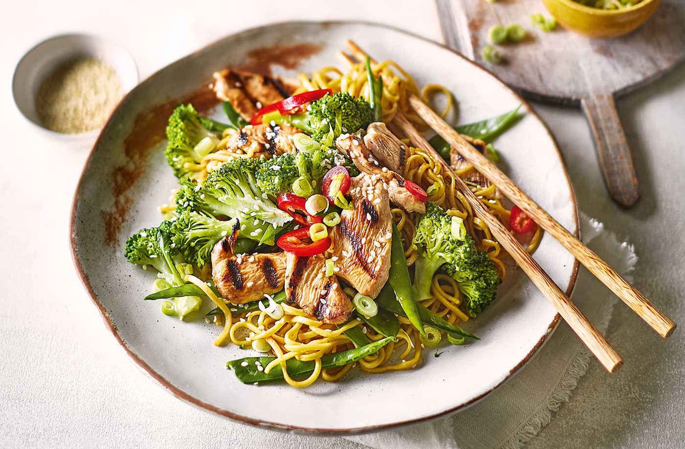 Teriyaki chicken noodles recipe