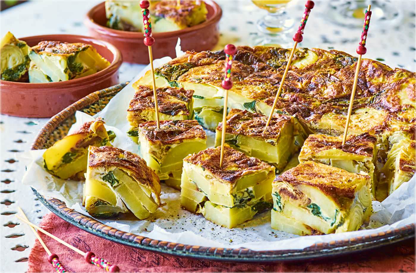 Artichoke, potato and spinach tortilla recipe
