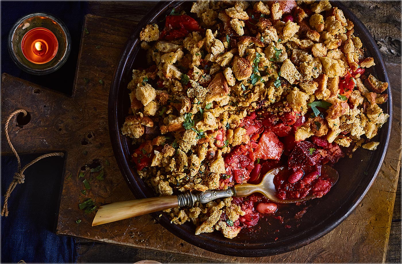 Spicy harissa and vegetable bake recipe