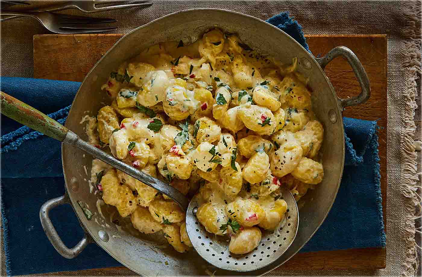 Creamy crab gnocchi recipe