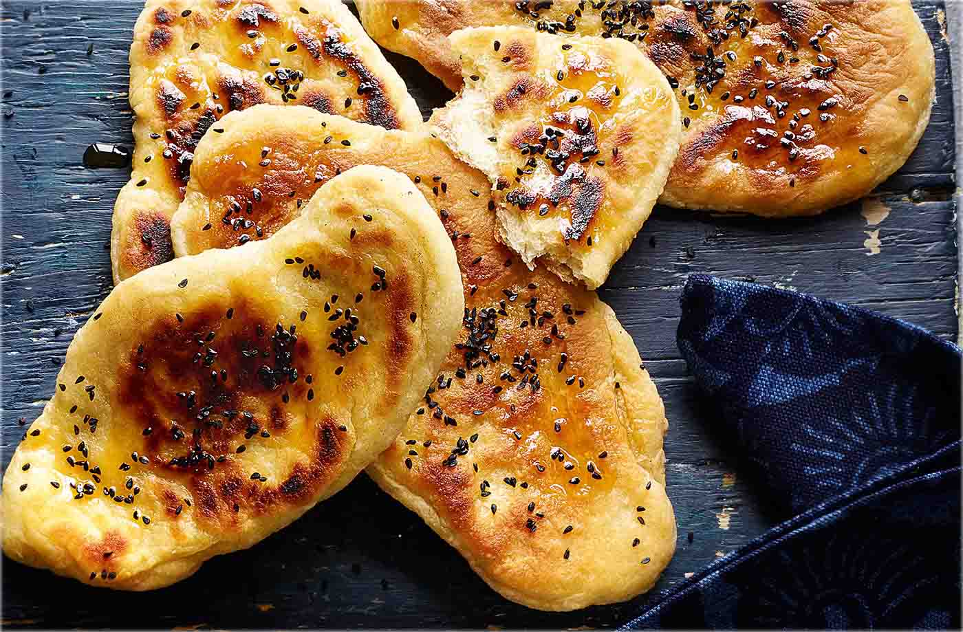 Nigella seed naans recipe