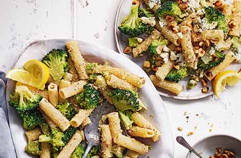 Don't throw away broccoli stalks! All of the broccoli, not just the florets, can be used in this 20-minute pasta recipe