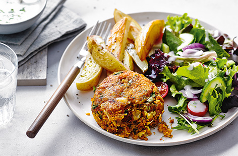 This vegan bean burger recipe is a must-try – packed with butter beans, chickpeas and tangy sundried tomatoes, it's definitely a dinner to look forward to
