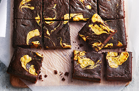 Swapping flour for black beans in these squidgy brownies makes them totally gluten-free, so everyone can tuck in! 