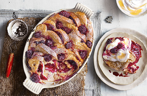 Kick start Christmas Day with a fruity breakfast bake that's great for feeding the whole family.