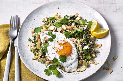 When weeknights get hectic, this easy vegetarian pilaf recipe is the ideal speedy dinner idea, ready in 30 minutes