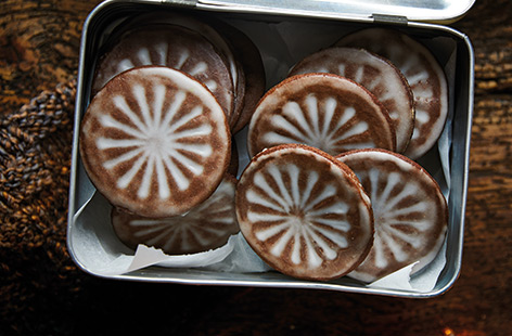 These traditional shortcrust biscuits are a festive staple in the Netherlands, Germany and Belgium. Spiced with cinnamon and ginger, we've given these a twist by adding cocoa to the dough, which can be made ahead of time and frozen until ready to bake.