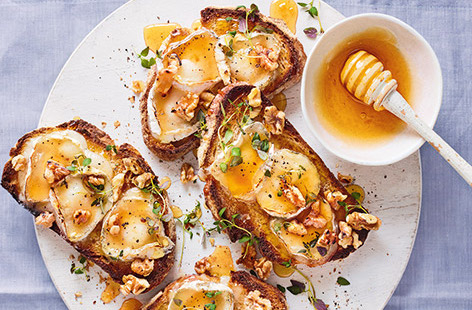 For a beautiful Mother's Day brunch, try a new twist on bruschetta with fragrant floral flavours