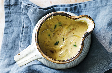 Give gravy a makeover by adding crisp, fruity cider and crème fraîche for gorgeous rich flavour
