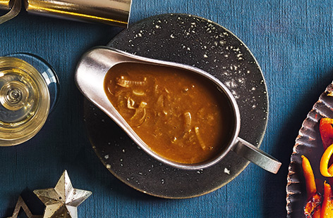 Porcini mushrooms have a distinct nutty flavour, which adds an earthy richness to this easy onion gravy