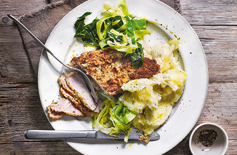 For a speedy supper for two that doesn't compromise on taste, try this delicious dinner recipe that offers a new twist on the classic pairing of pork and apple