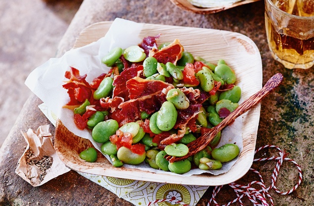 Fava bean salad recipe