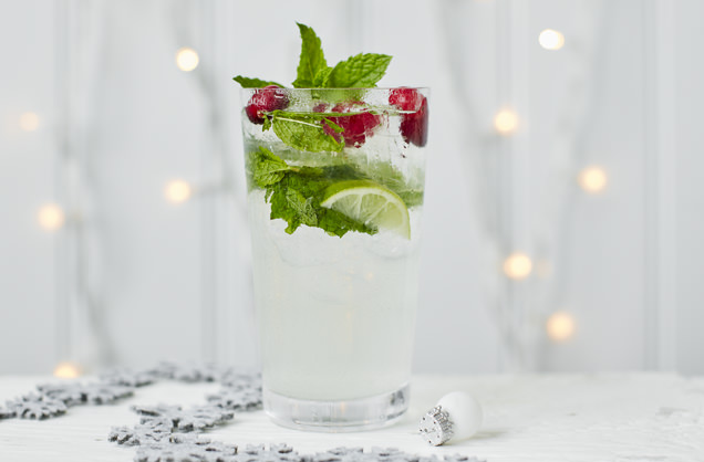 Coconut and cranberry mojito recipe