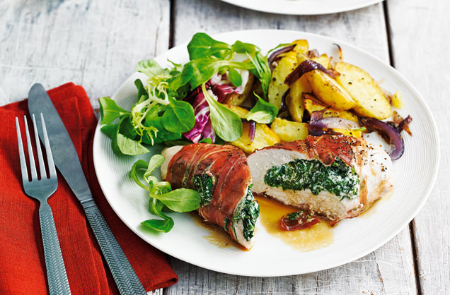 Spinach and ricotta stuffed chicken recipe