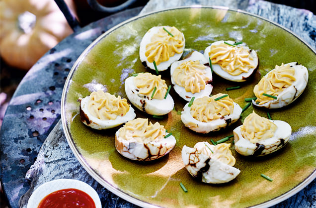 'Aged' devilled eggs recipe