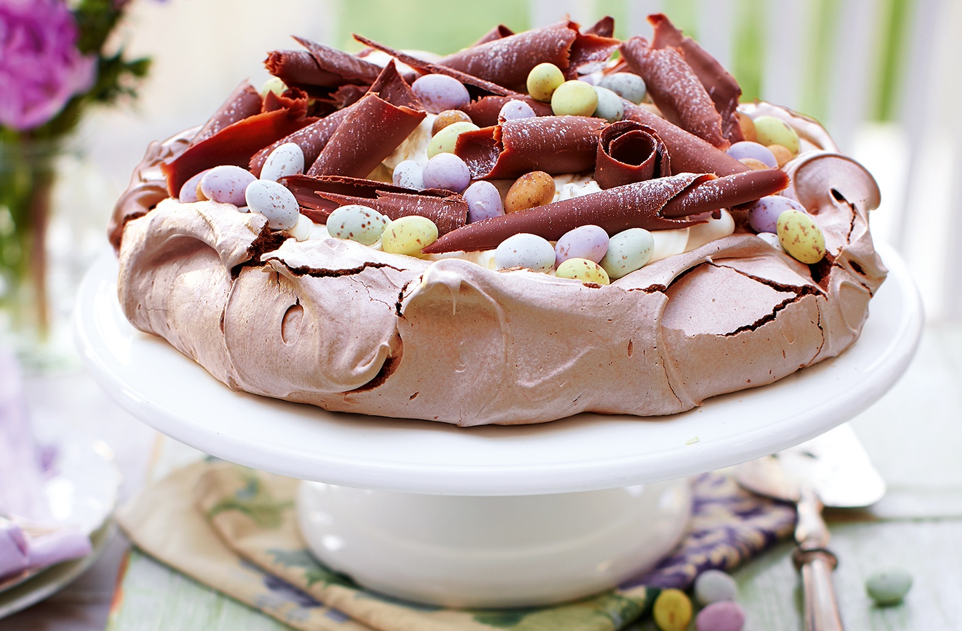 Easter chocolate meringue nest recipe