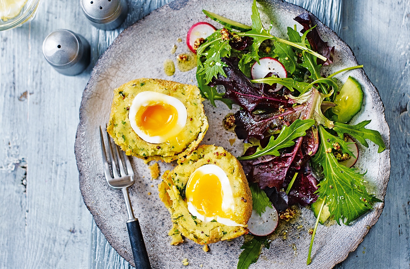 Vegetarian scotch eggs recipe