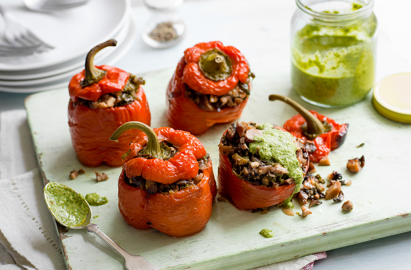 Slow-cooker stuffed peppers recipe
