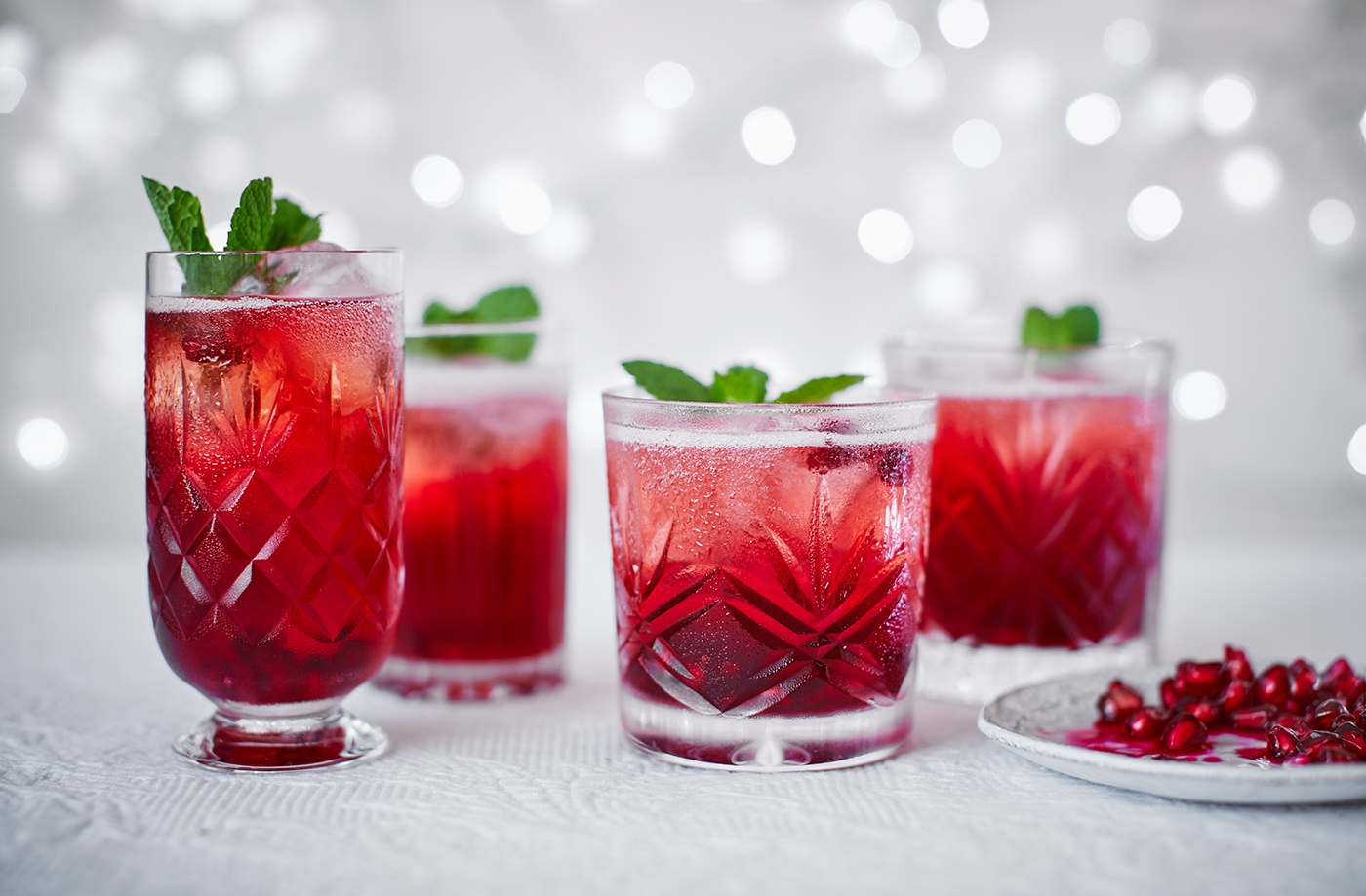 Campari and pomegranate spritz recipe