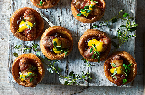 Try this British classic in miniature for an inventive Christmas party canapé.