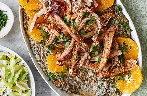 Slow-cooked pork shoulder creates extremely tender, mouthwatering meat that falls apart as it’s shredded
